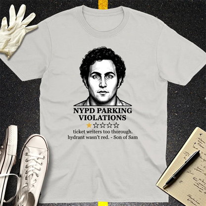 NYPD Parking Violation Review T-Shirt - Ice Grey