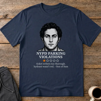 NYPD Parking Violation Review T-Shirt - Navy