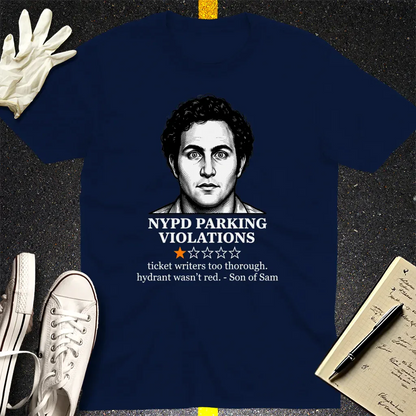 NYPD Parking Violation Review T-Shirt - Navy