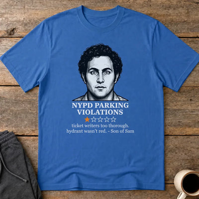 NYPD Parking Violation Review T-Shirt - Royal