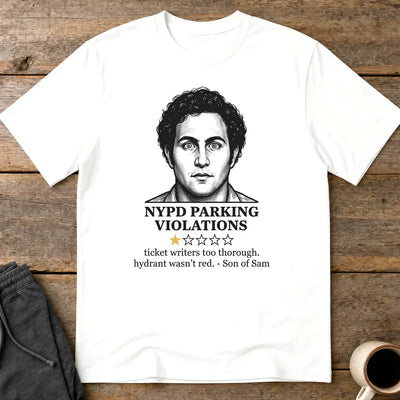 NYPD Parking Violation Review T-Shirt - White