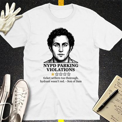 NYPD Parking Violation Review T-Shirt - White