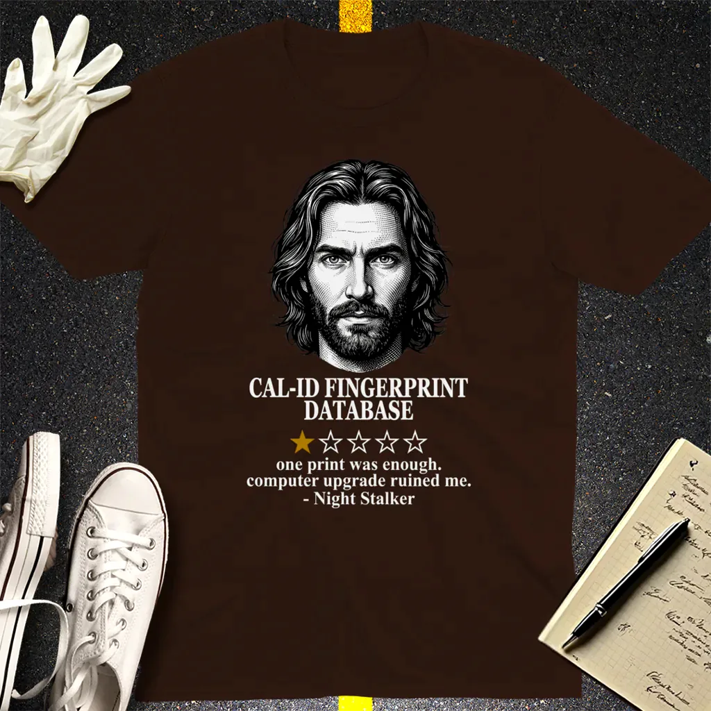 One Star CAL-ID Review T-Shirt - Dark Chocolate