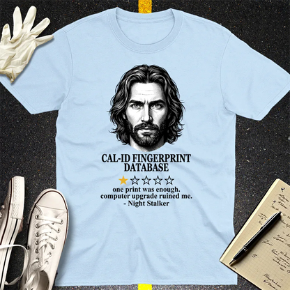 One Star CAL-ID Review T-Shirt - Light Blue