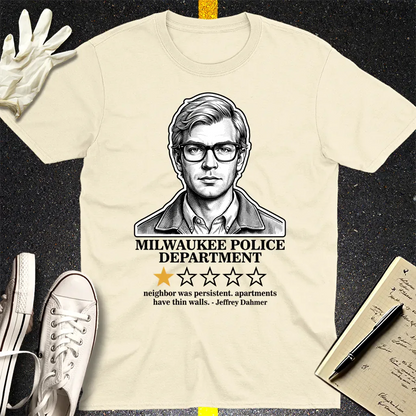 Milwaukee Police 1-Star Review T-Shirt - Natural