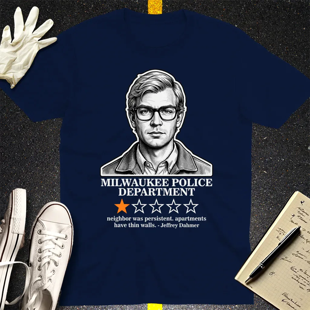 Milwaukee Police 1-Star Review T-Shirt - Navy