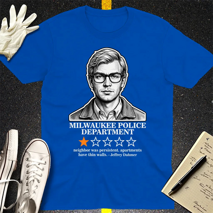 Milwaukee Police 1-Star Review T-Shirt - Royal
