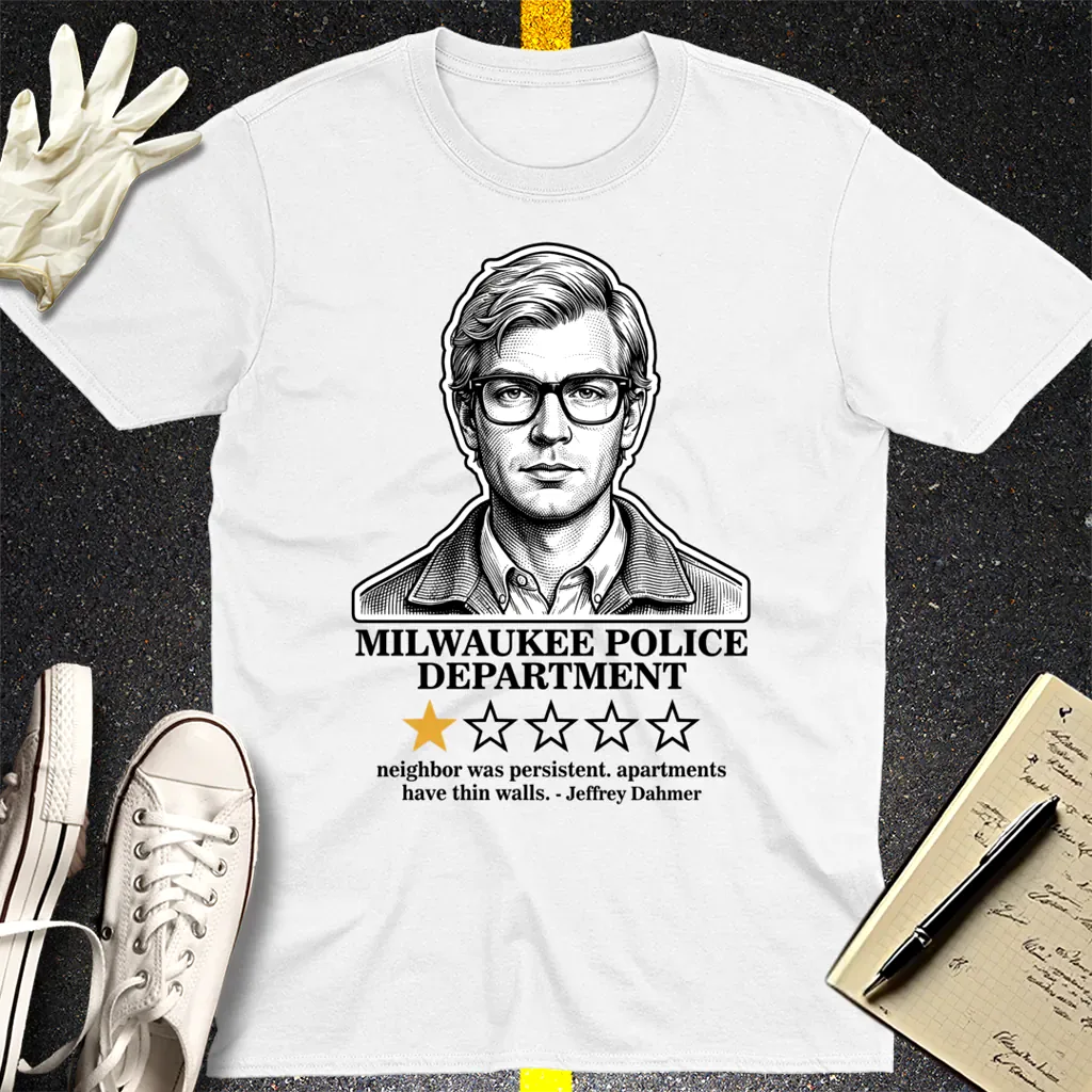 Milwaukee Police 1-Star Review T-Shirt - White