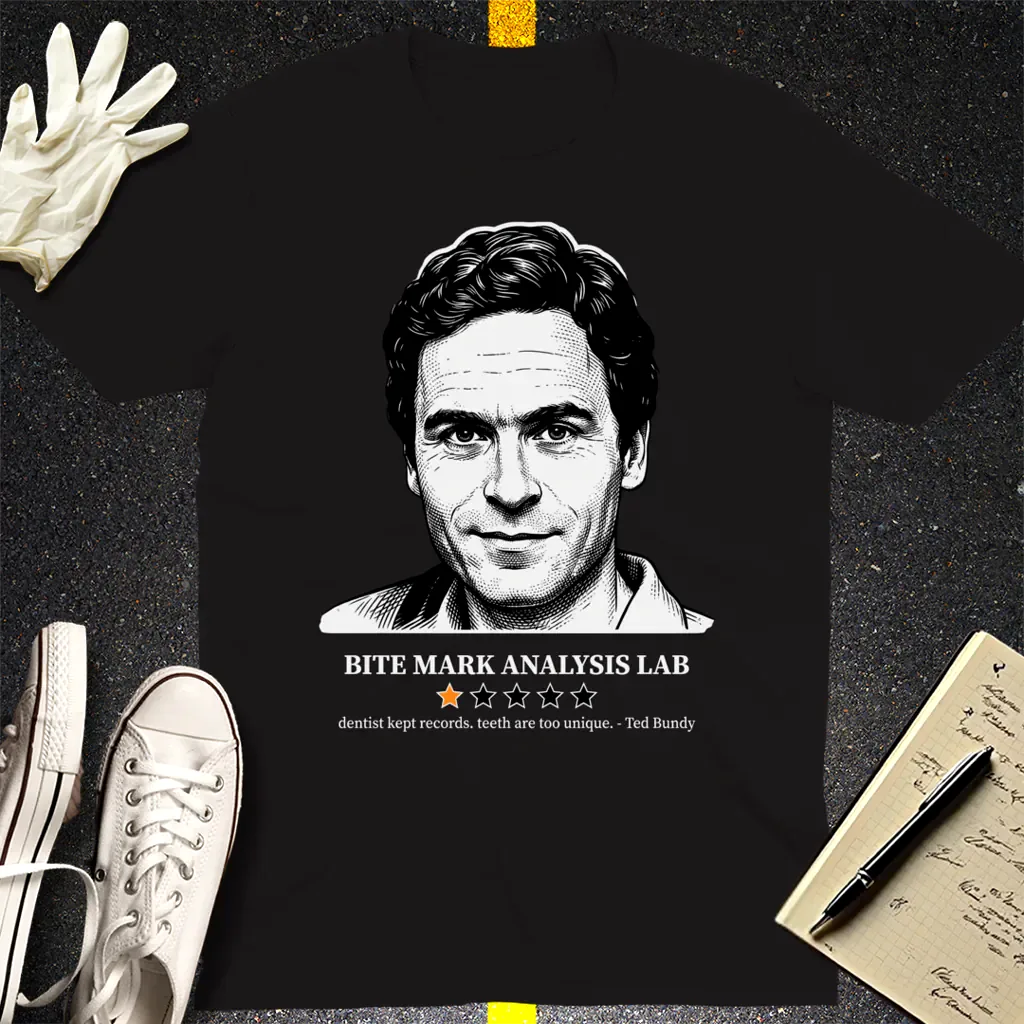 One-Star Bite Mark Lab Review T-Shirt - Black