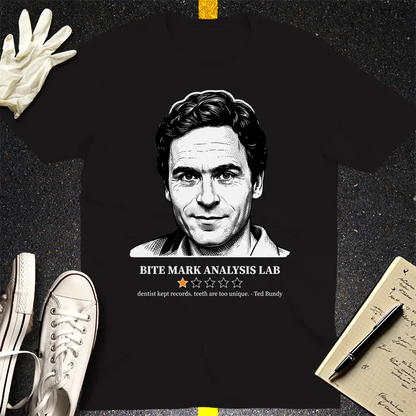 One-Star Bite Mark Lab Review T-Shirt - Black