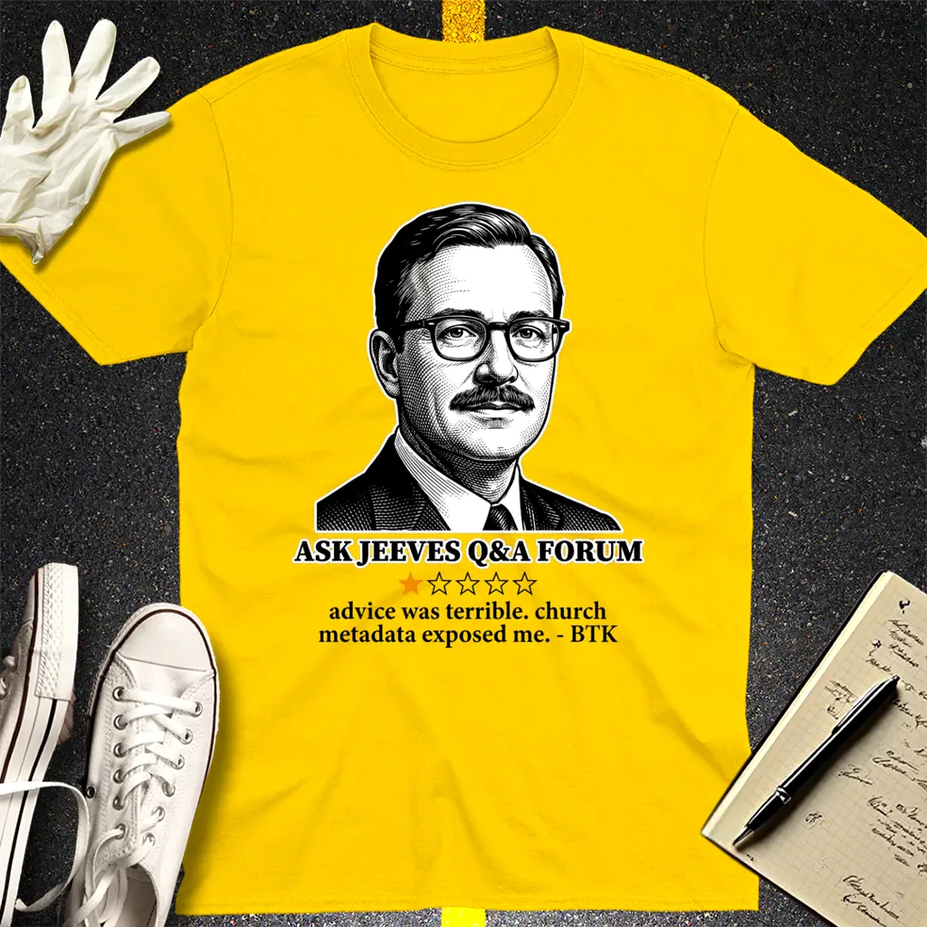 Ask Jeeves Fail Review T-Shirt - Daisy