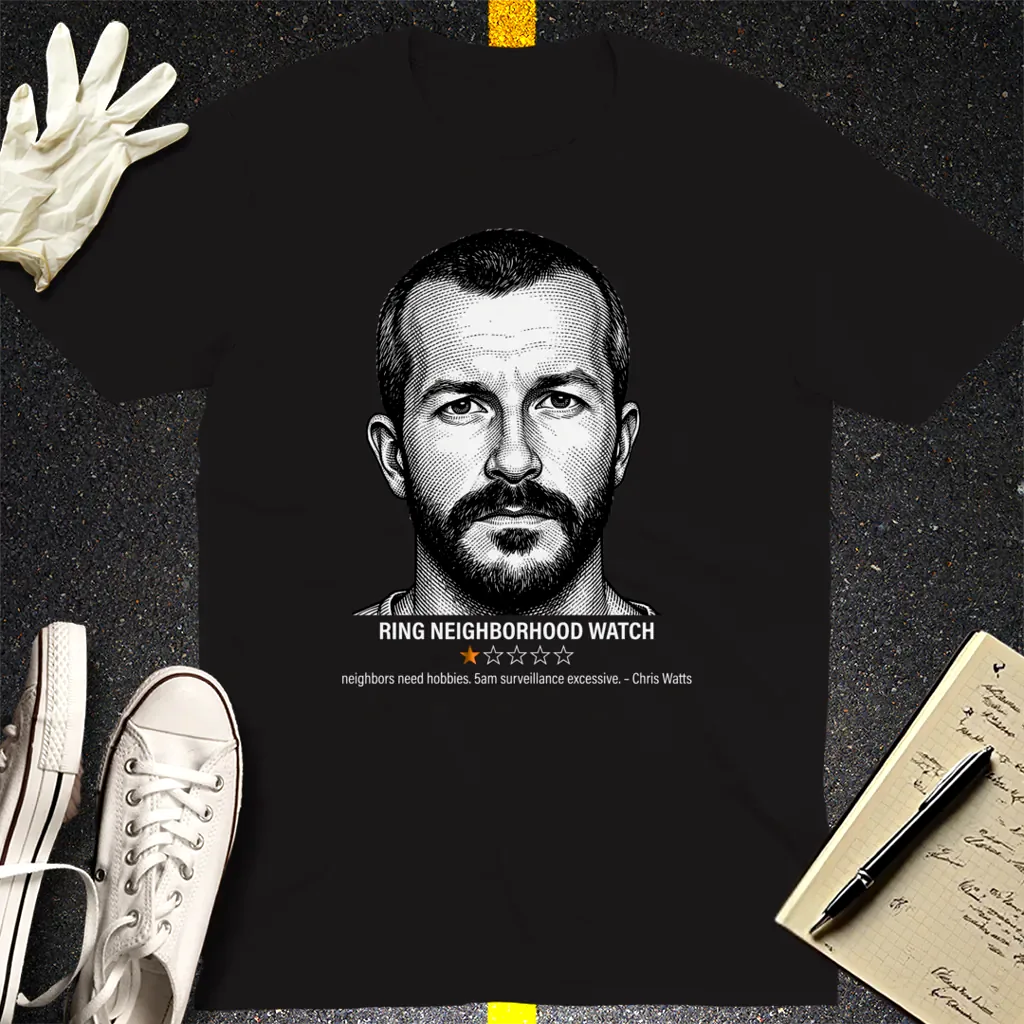 Chris Watts One-Star Criminal T-Shirt - Black