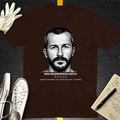 Chris Watts One-Star Criminal T-Shirt - Dark Chocolate