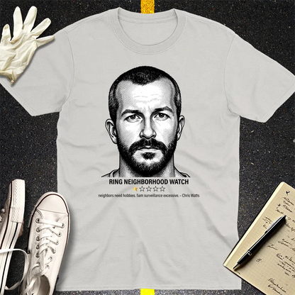 Chris Watts One-Star Criminal T-Shirt - Ice Grey