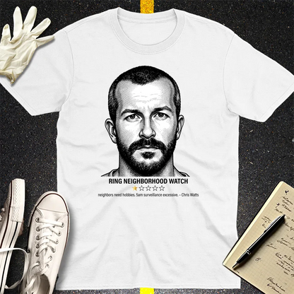 Chris Watts One-Star Criminal T-Shirt - White