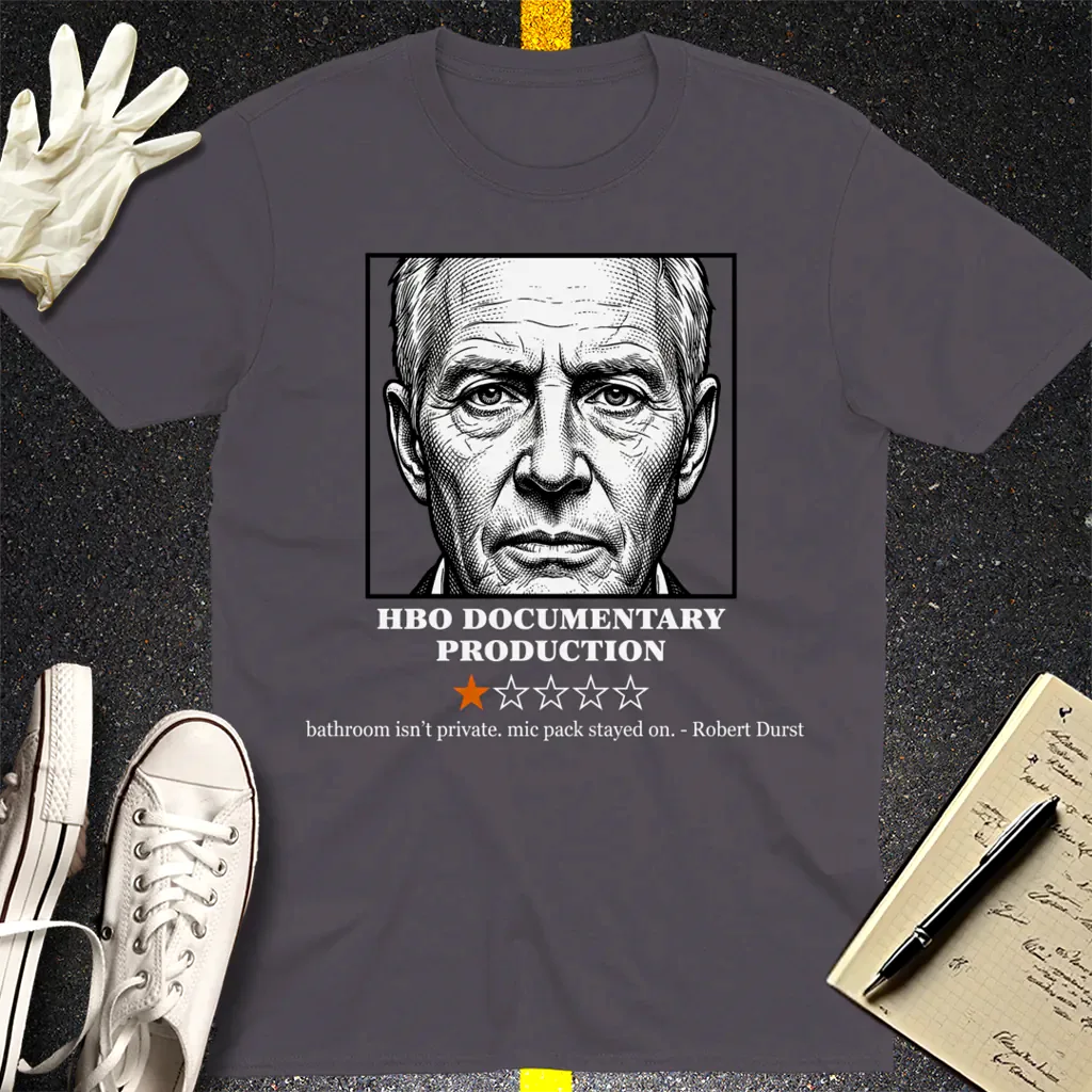 Robert Durst HBO Review T-Shirt - Charcoal