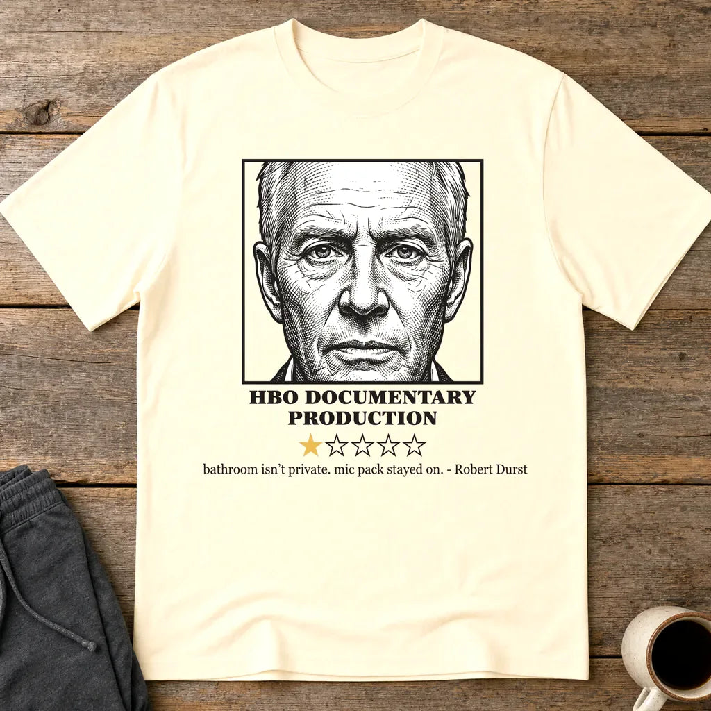 Robert Durst HBO Review T-Shirt - Natural