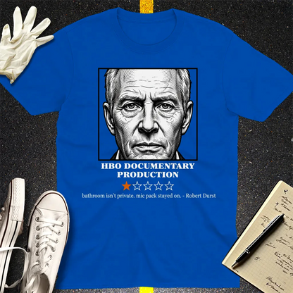 Robert Durst HBO Review T-Shirt - Royal