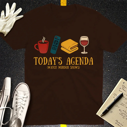 Murder Shows & Chill T-Shirt - Dark Chocolate