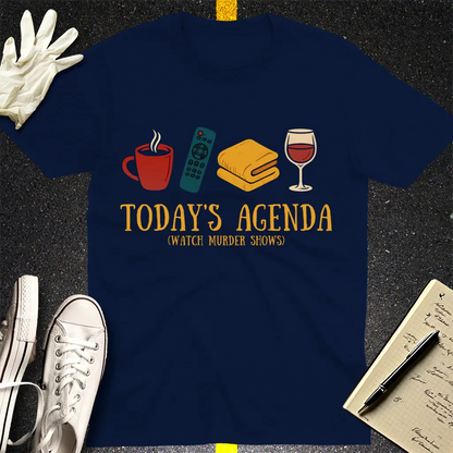 Murder Shows & Chill T-Shirt - Navy