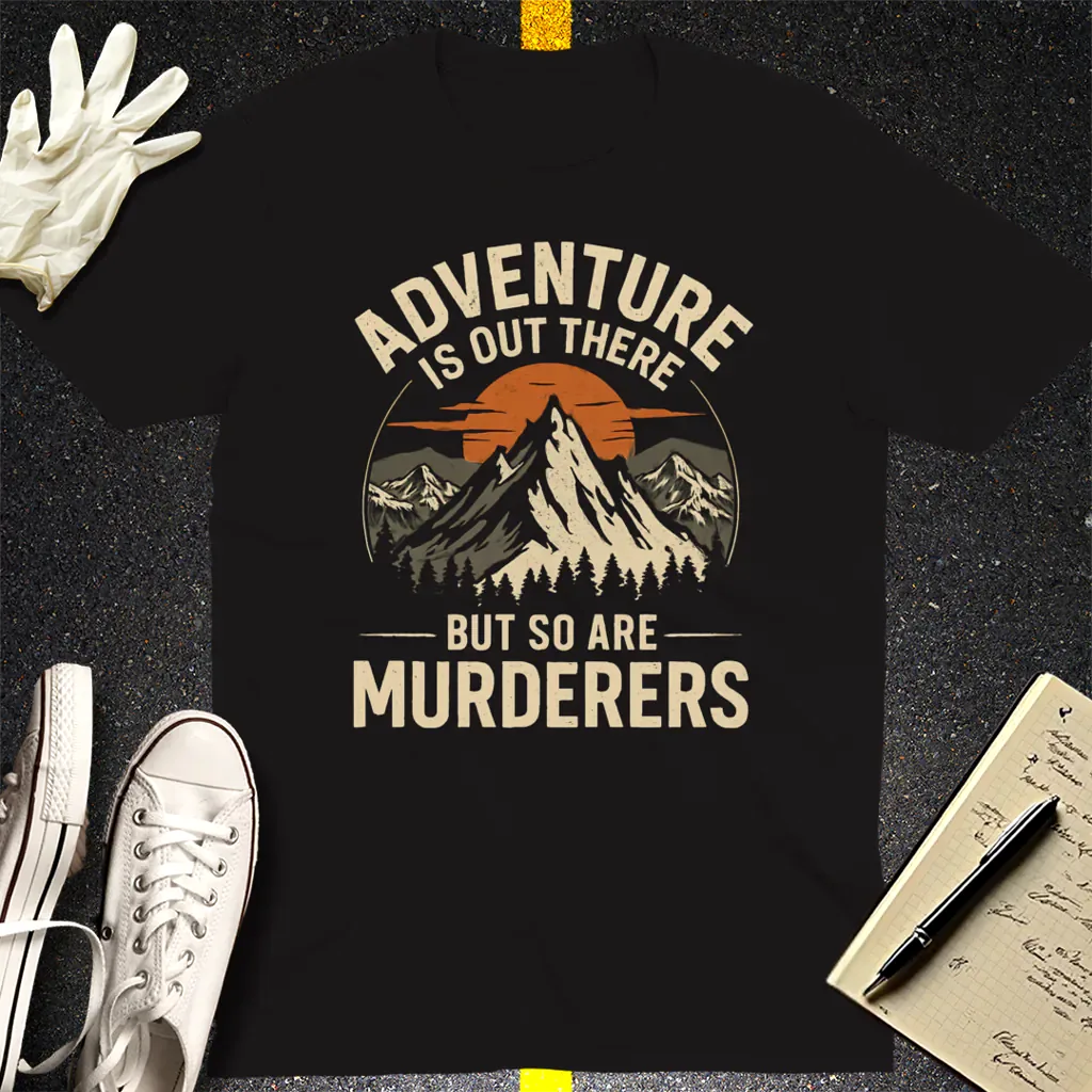 Adventure and Danger T-Shirt - Black