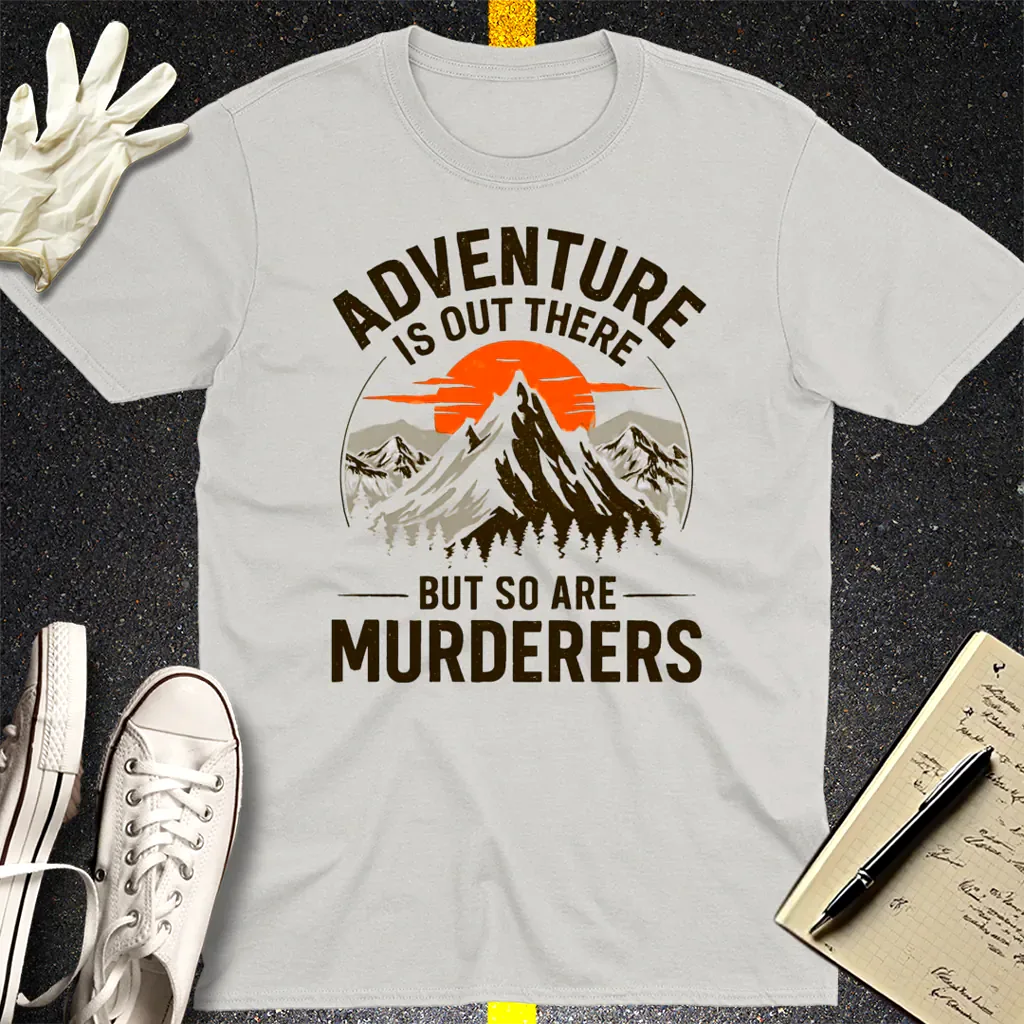 Adventure and Danger T-Shirt - Ice Grey