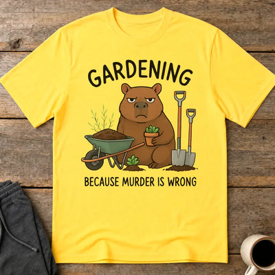Gardening Bear Justice T-Shirt - Daisy