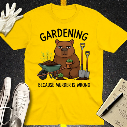 Gardening Bear Justice T-Shirt - Daisy