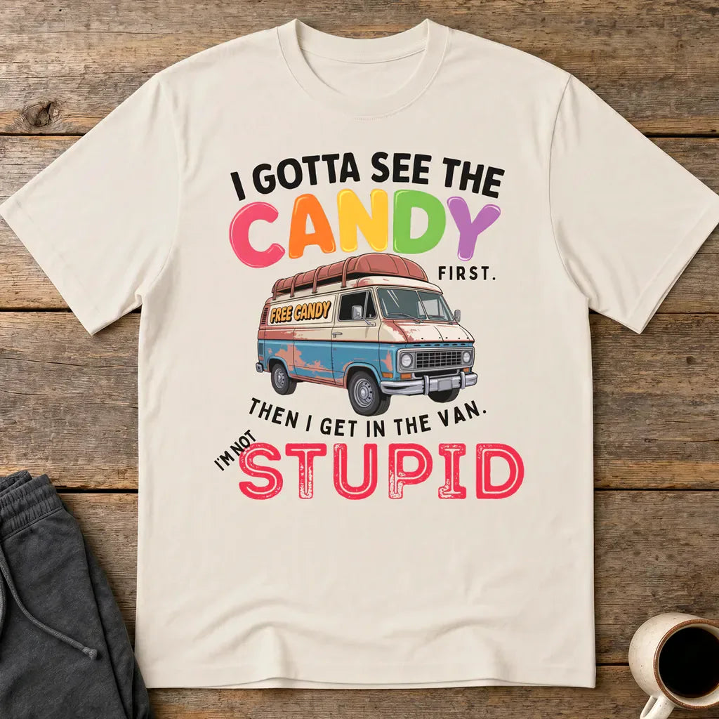 I Gotta See The Candy T-Shirt - Ice Grey