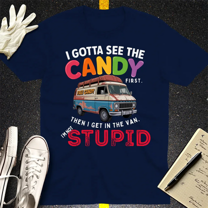 I Gotta See The Candy T-Shirt - Navy