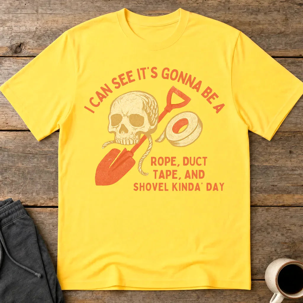 Rope, Tape & Shovel Day T-Shirt - Daisy