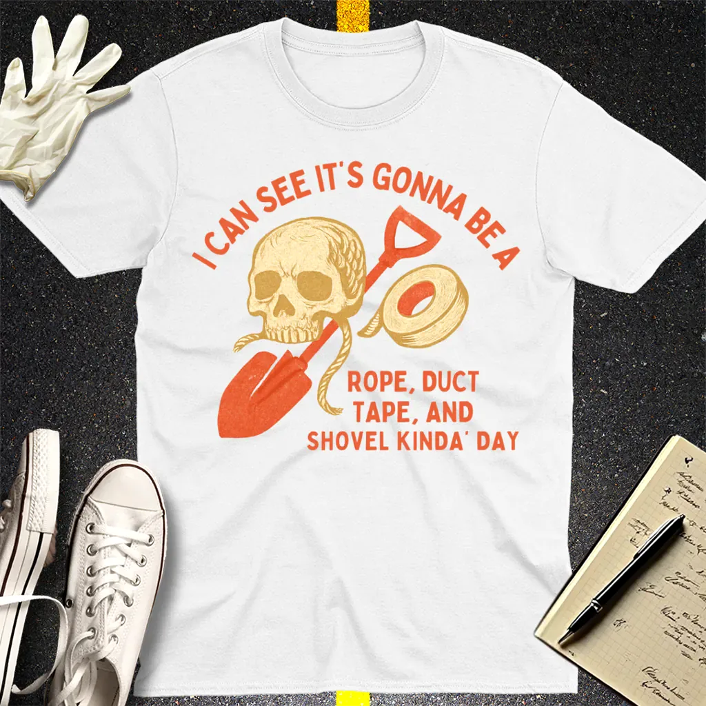 Rope, Tape & Shovel Day T-Shirt - White