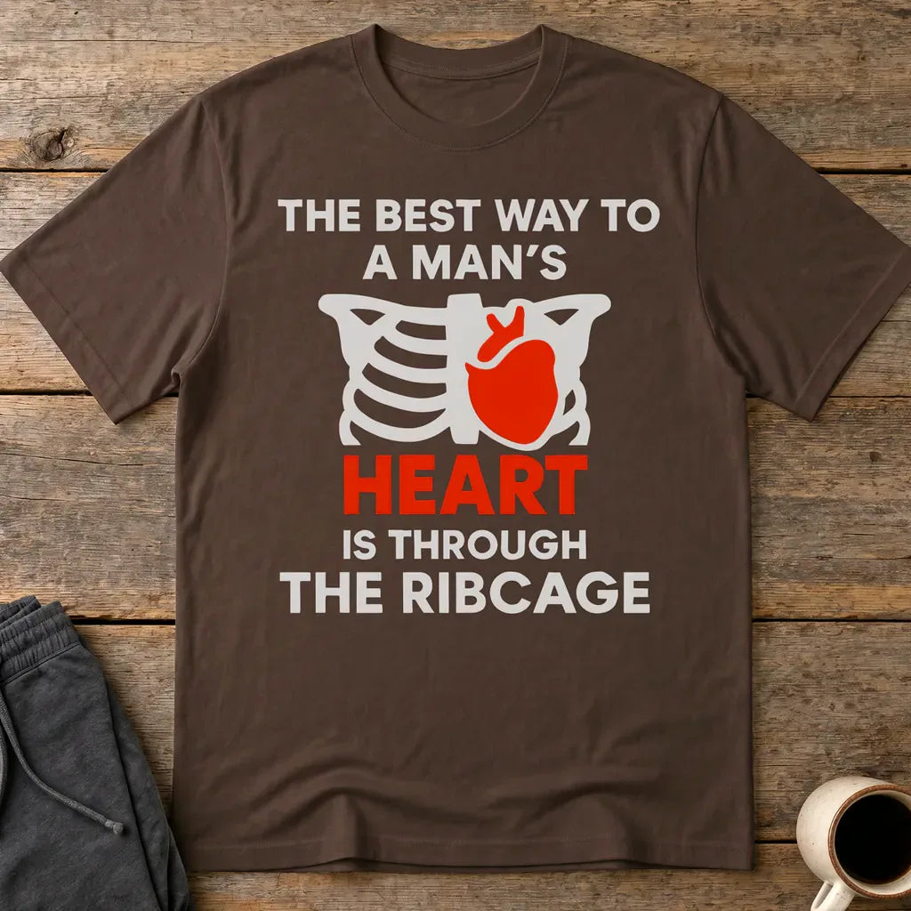 Ribcage Heartbreaker T-Shirt - Dark Chocolate