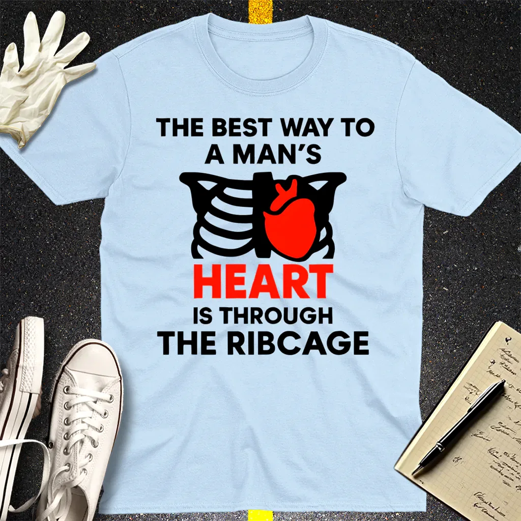 Ribcage Heartbreaker T-Shirt - Light Blue