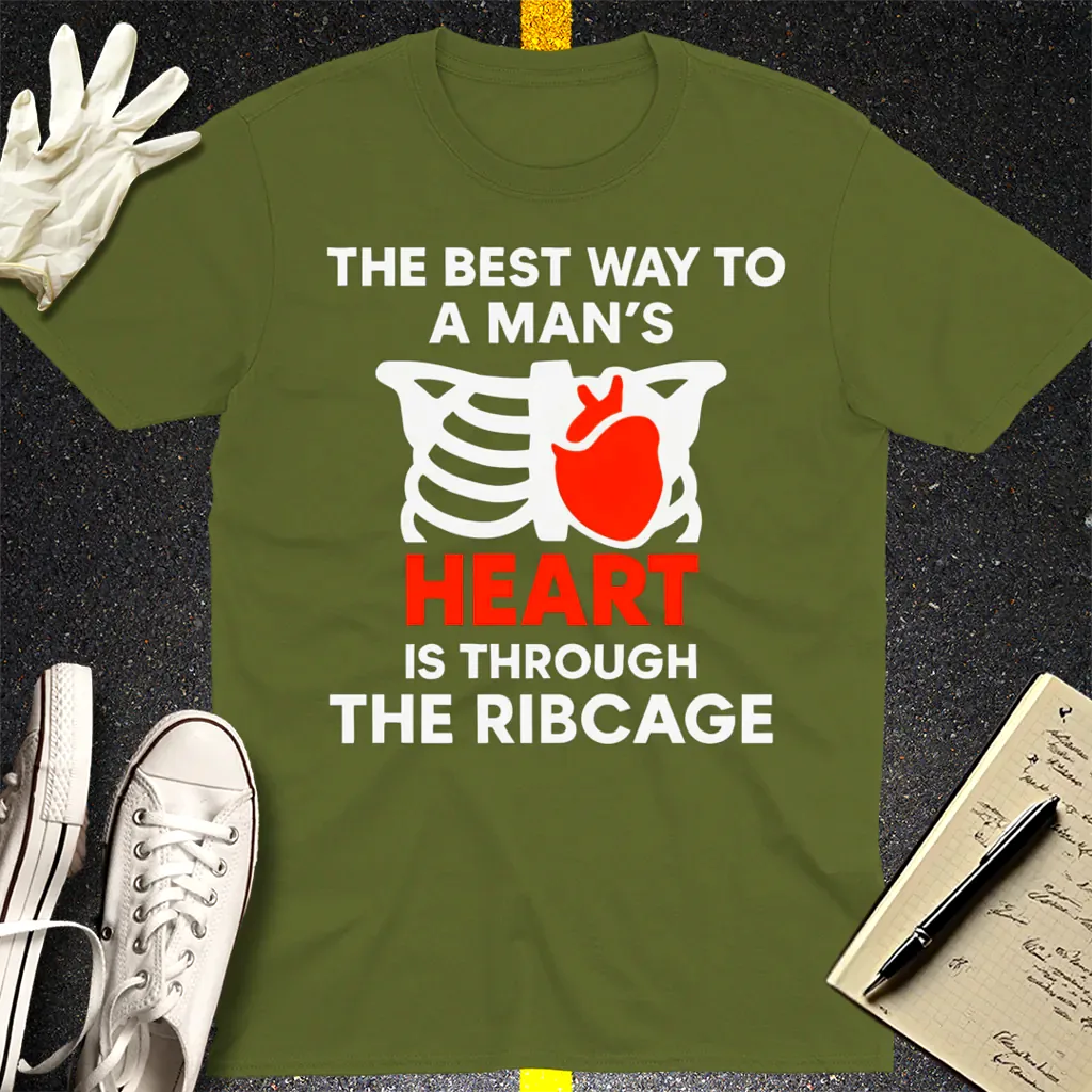 Ribcage Heartbreaker T-Shirt - Military Green