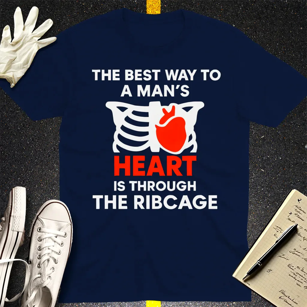 Ribcage Heartbreaker T-Shirt - Navy