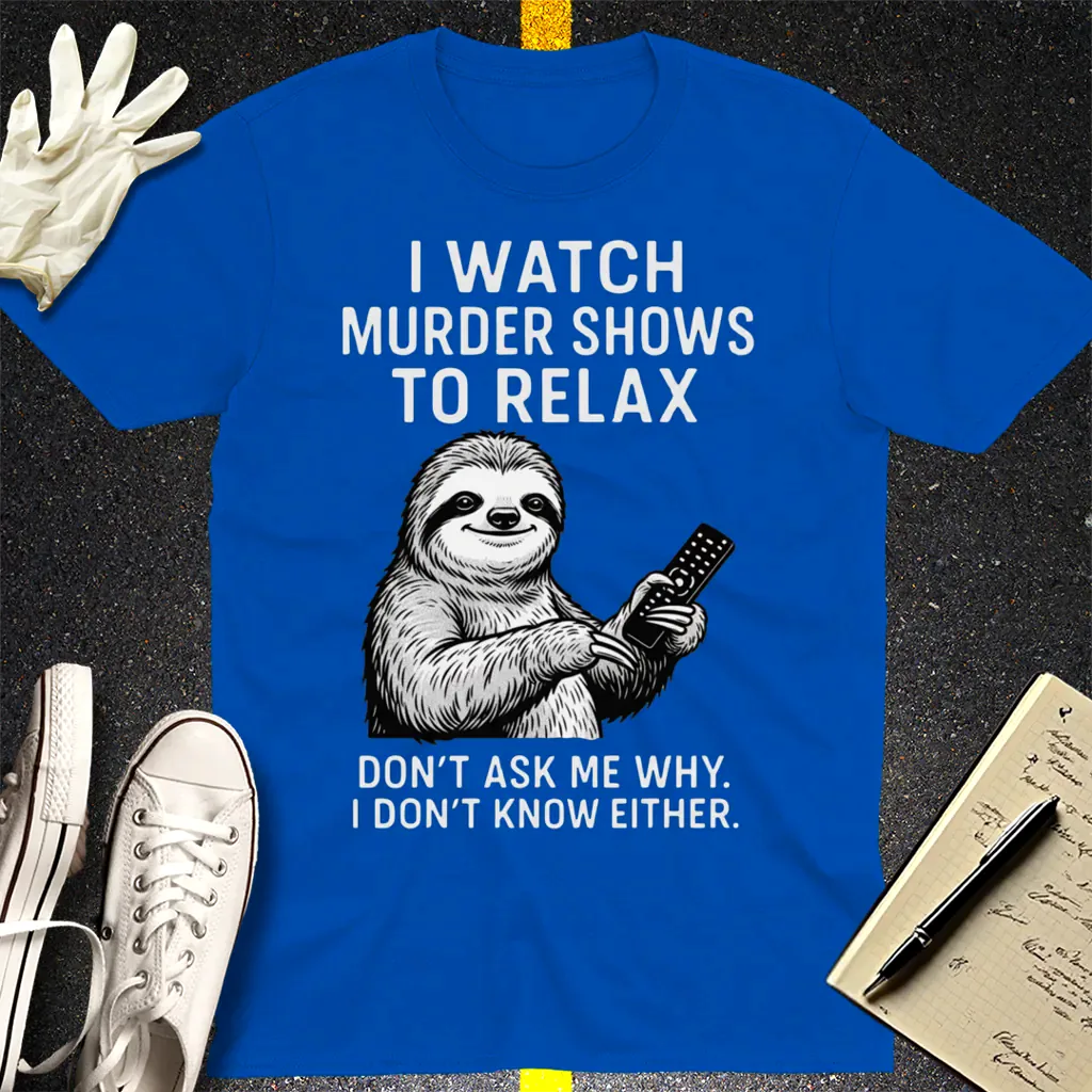 Murder Show Sloth T-Shirt - Royal