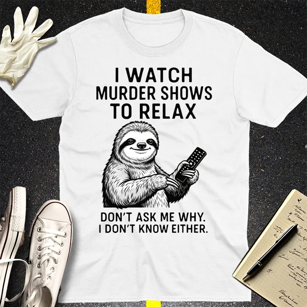 Murder Show Sloth T-Shirt - White