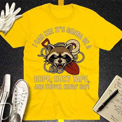 Rope, Duct Tape, & Shovel T-Shirt - Daisy