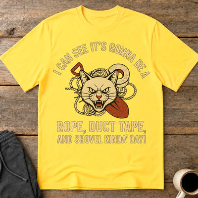 Rope, Duct Tape & Shovel T-Shirt - Daisy
