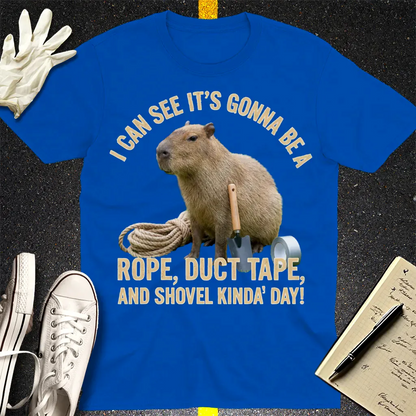 Rope, Duct Tape & Capybara T-Shirt - Royal