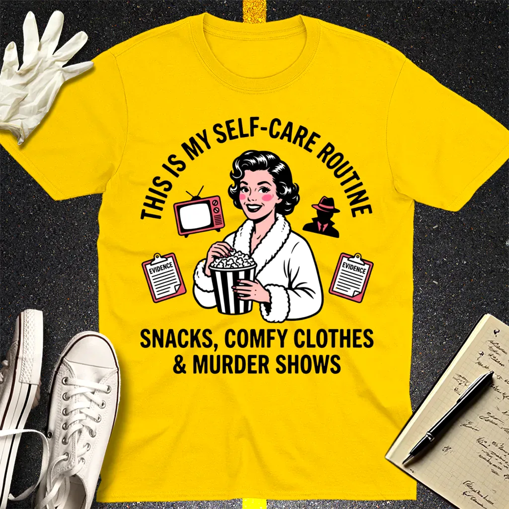 Murder Shows & Popcorn T-Shirt - Daisy