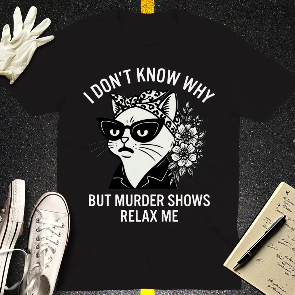 Murder Shows Relax Me T-Shirt - Black