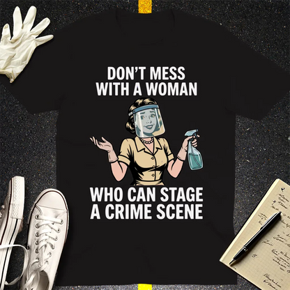 Crime Scene Queen T-Shirt - Black