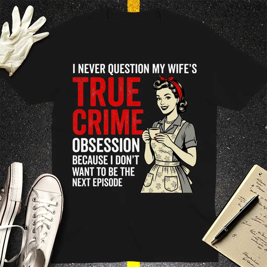 True Crime Obsession T-Shirt - Black