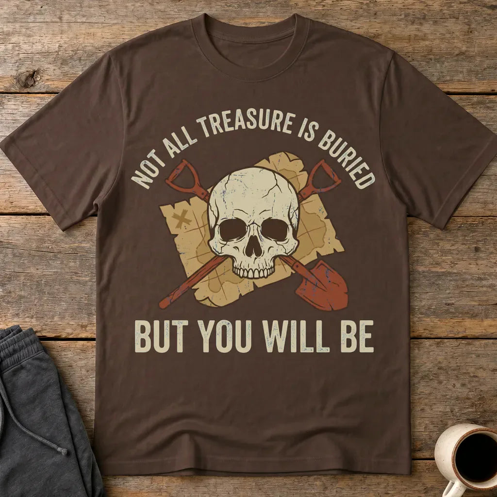 Buried Treasure Threat T-Shirt - Dark Chocolate