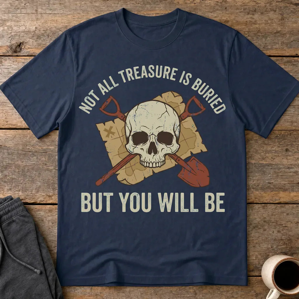 Buried Treasure Threat T-Shirt - Navy