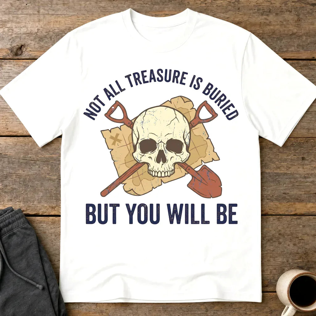 Buried Treasure Threat T-Shirt - White
