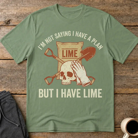 I Have Lime True Crime Humor T-Shirt - Military Green