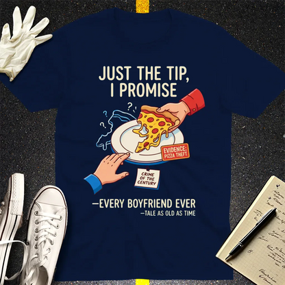 Pizza Theft Crime of the Century T-Shirt - Navy
